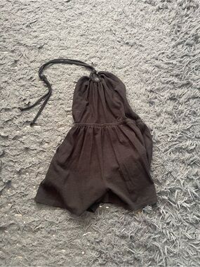 Women’s old navy Black Sleeveless Halter Romper size small